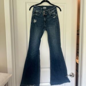 KanCan Blue Flare Wide Leg Jeans